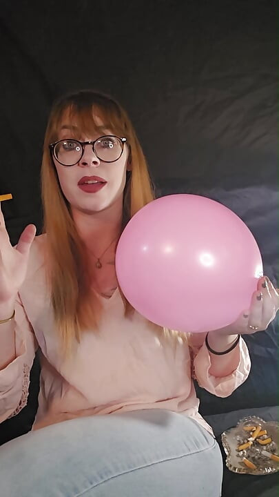 Smoking Fetish and Balloons - How much smoke is in my lungs?