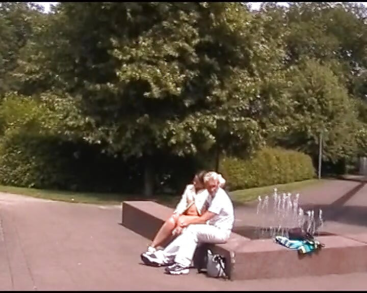 Stunning German slut fucked on the bridge