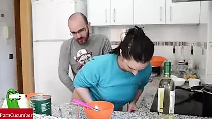 In the kitchen