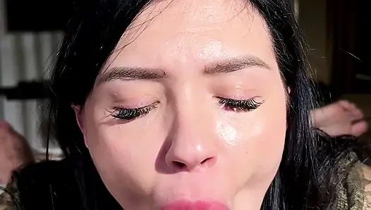 best pov blowjob . stepsis caught me alone