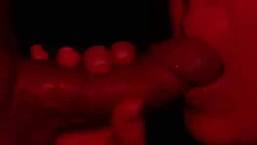 Lutschen wie in einer disctrict im roten licht