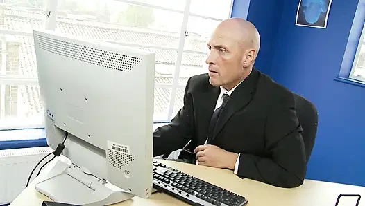 Cum on tits for the big ass MILF secretary