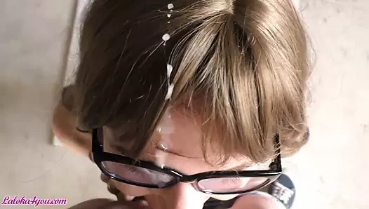 Sexy Realtor in Stockings make Blowjob and had Sensual Sex