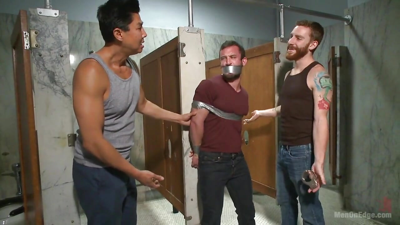 Edging a Hot Cop in a Public Restroom