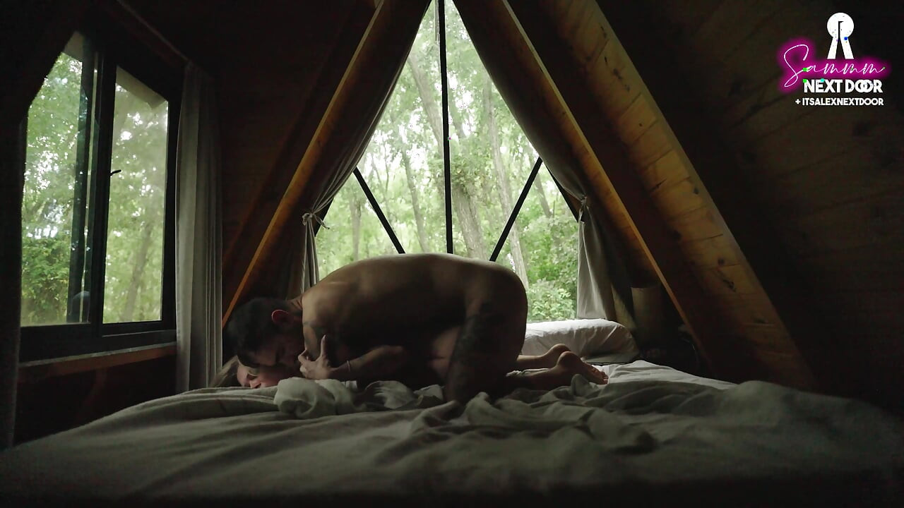 Intimate anal sex in a cabin with a perfect petite blonde