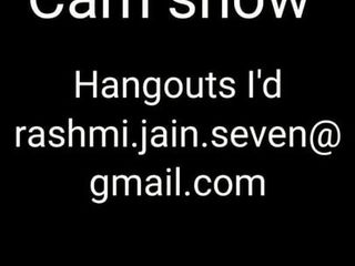 Rashmi betaalde camshow -hangout die ik op video had