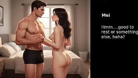 Edepsiz adam evi temizlerken karısını sikiyor