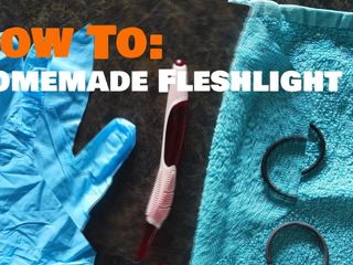 Eigengemaakte instructie fleshlight discrete masturbatie