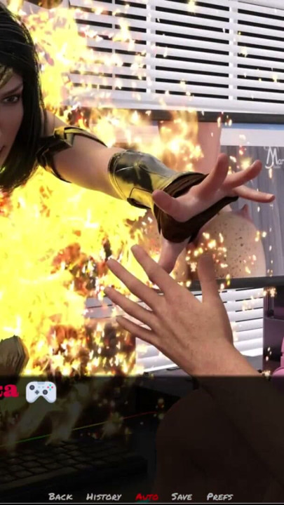 Gamers dream #1 - Futa gamer played with him self in front of the computer | Clip 2