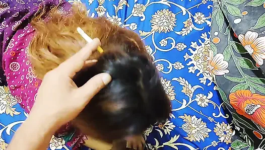 Sloppy Blowjob and Hardcore Fucked Desi Indian Village Bhai ko Lund dia Fast sex load Moaning
