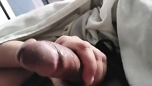 My girlfriend wakes me up with a handjob