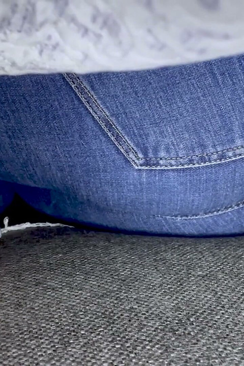 Farting Under Blanket in Jeans
