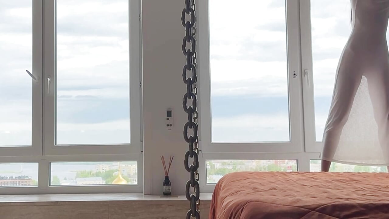 sexy cleaning lady - clean home - perfect transparent dress