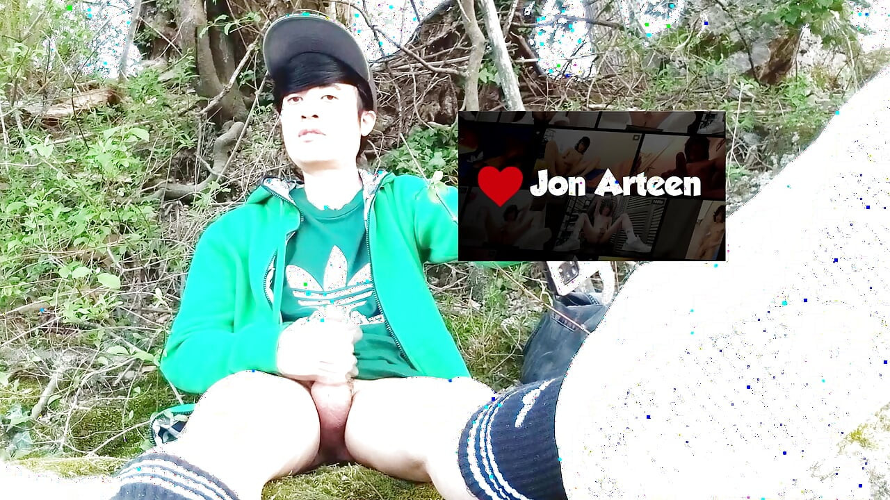 Jon Arteen. Twink's Jerk Off Outdoor in Nature Ends in a Frustrating Ruined Orgasm. Solo Tease, Long Build-Up, Loss of Control