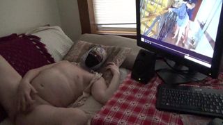 Watching porno with Old Lady Sveta. 2021-02-10