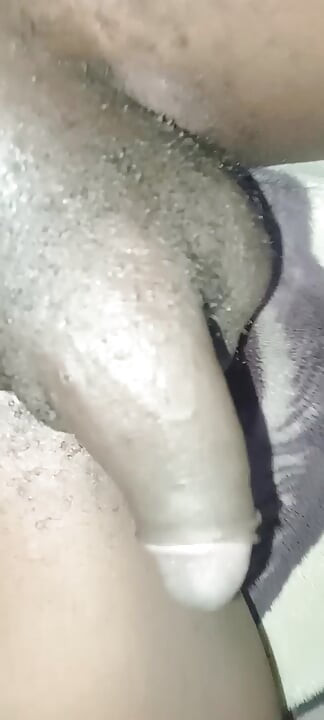 Lihle Mandisi Solo young guy from Africa stroking and milking his hung pipe