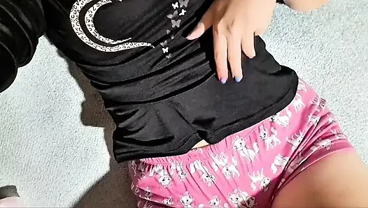 College girl masturbating with a follower