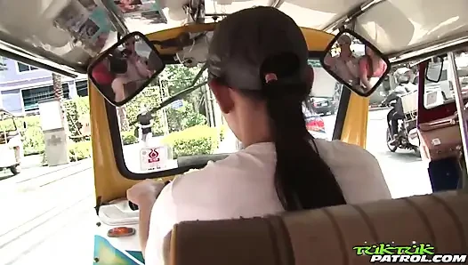 Beautiful light eyed Asian amateur opens her sweet legs for big dick