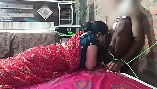 Sister-in-law tied up and fucked her own brother-in-law and masterbated in the room itself.