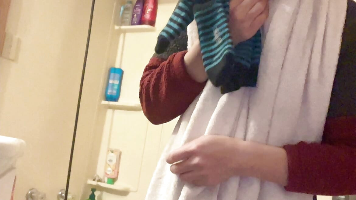 Tiny Nature Tit Hana so Nice Her in Bathroom Finish Shower