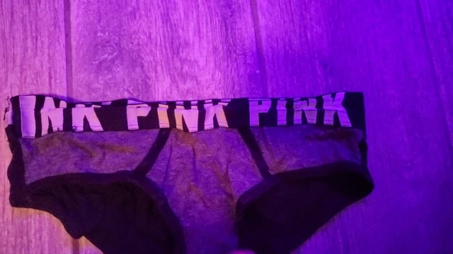 Cumshot on panties