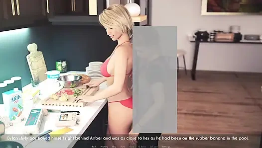 Awam milf cuckold amber - biarkan aku mengajarimu cara bercinta - amber melatih Dylan di dapur (audio erangan)