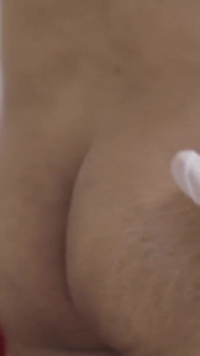 Indian girl wearing very sexy stockings, fucked by housemaid, plump ass | Clip 2
