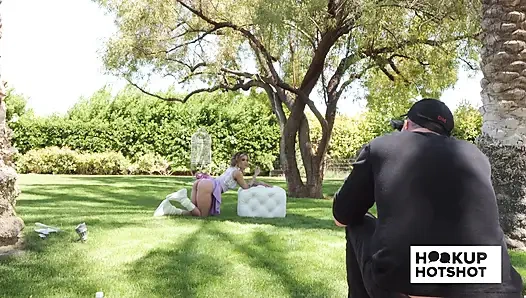 BTS - Jesse Pony Poses Almost Nude In An Outdoor Photoshoot!