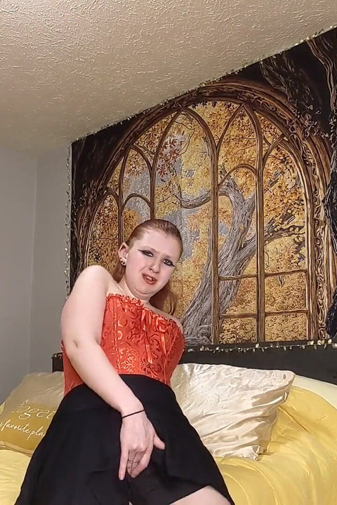 Wish List Gifts 9 - Red Corset and Black Vinyl Dress Unboxing and Masturbation