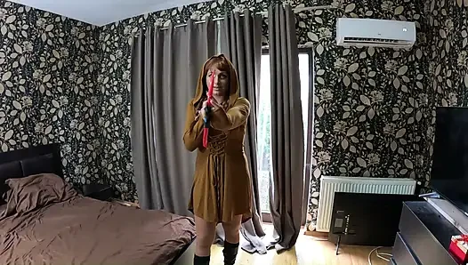 Miss Hood Porno Parody - Naughty Fairytale Fuck, Deepthroat & Double Cum on Cape