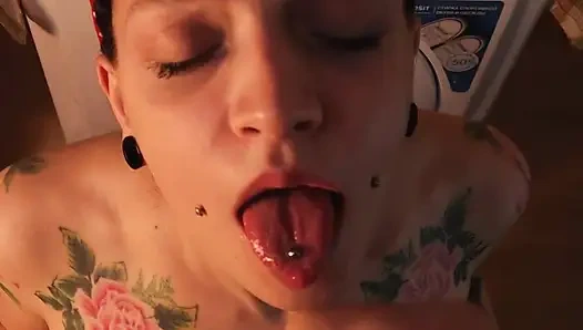 Laundry day. I Caught My Neighbor Jerking Off In The Laundromat And Fucked Her Holes Hard (Amateur Comedy Porn)