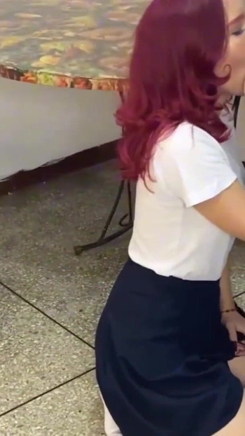 Thrilling moment from "I put my stepdaughter to suck my cock for being so rude to me"