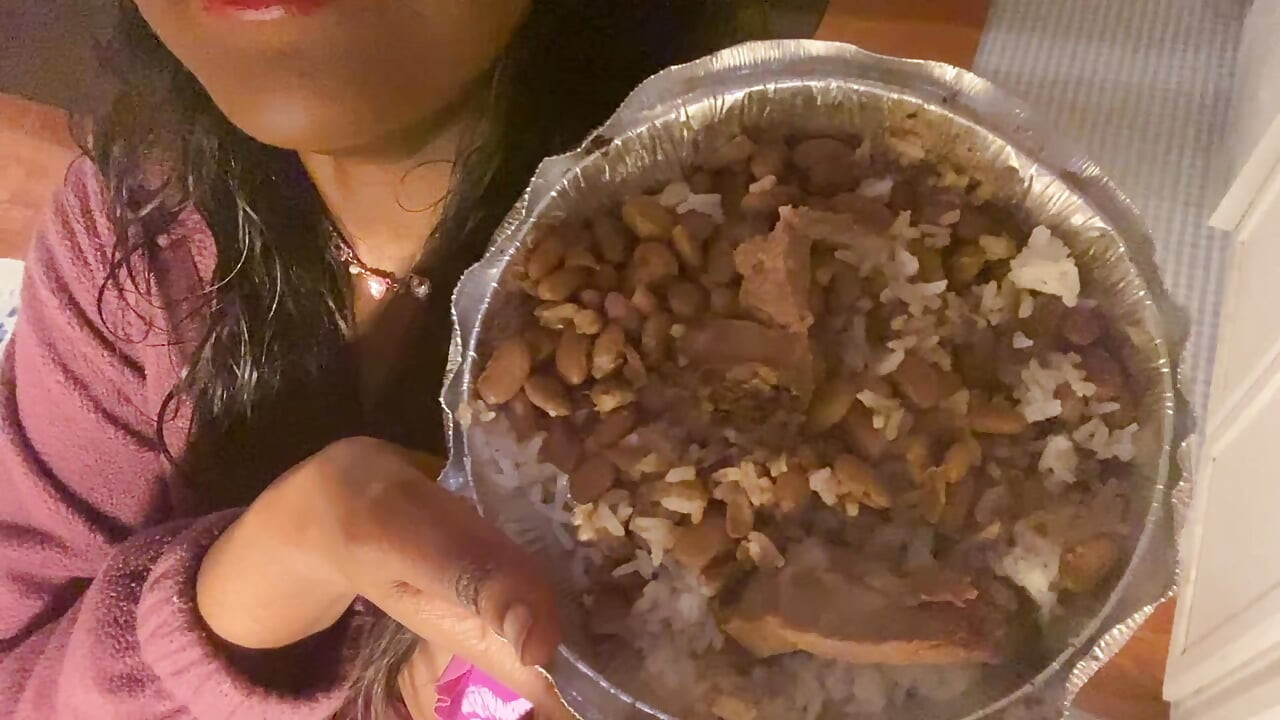 Mukbang Eating  Brazilian Food While Talking About My Goals (Come Chill With Me)