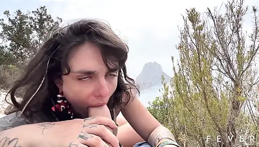 Spritzen und im Mund auf Ibiza