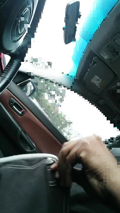 Damn, I suck it in the car
