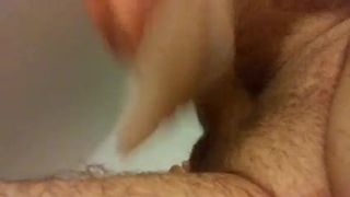 Fun with silicone pussy