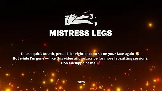 Unter meinem massiven geölten arsch - intensives hüpfendes facesitting (von unten)