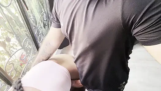 Colombian stepsister wanted me to fuck her next to the window so that the neighbors would look at her REDPO