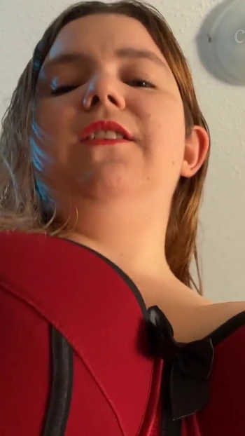 Emotional moment from "Domme Marie Rides you - POV Three BBW Orgasms - 38G Torpedo Bra and WeVibe"