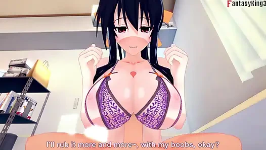 Si seksi rias gremory lagi asik ngocok kontolku sampai matanya merembung - dxd ntr madness series