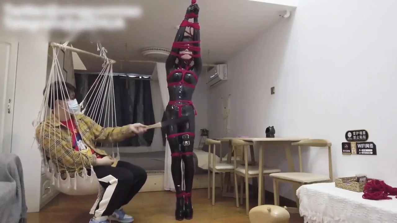 Mz11-latex Suit Restraint and Whipping