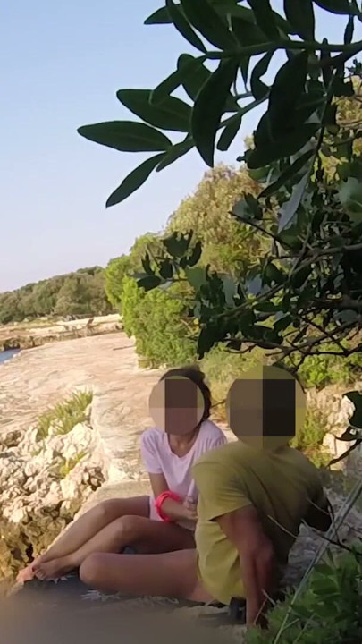 Teen teacher sucks my cock in a public beach in Croatia in front of everyone - it's very risky with people near… | Clip 2