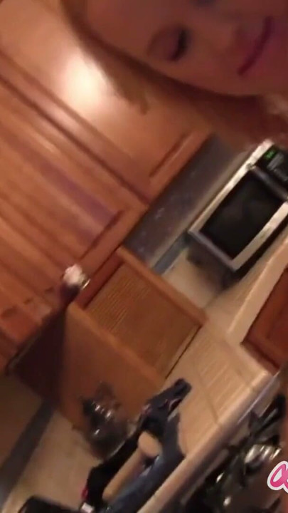 Amateur Lesbian Couple Get Off In The Kitchen | Clip 1