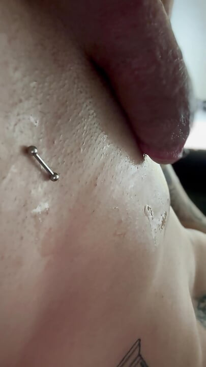 After inserting I leak sticky cumm
