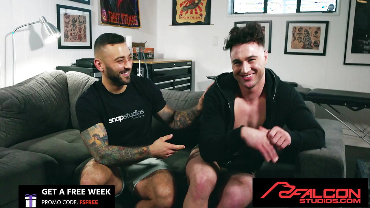 FALCON STUDIOS - Drew Valentino & Michael Boston First Live Cam Bareback