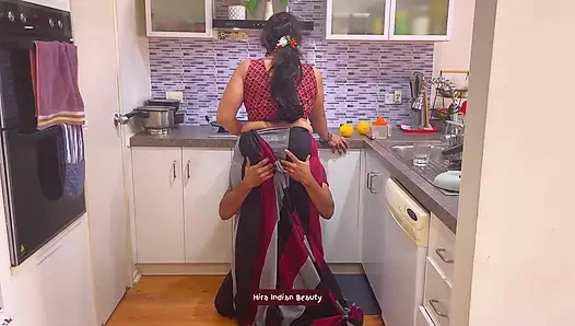 Saree Sex - Loud Pussy Eating - Hardcore Face Fucking and Missionary with Devar Husband's Brother