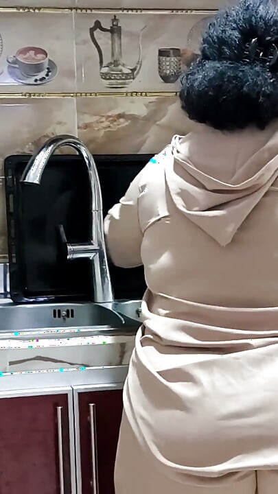 Fuck Stepmom Big Ass in Kitchen Hot MILF Anal Sex