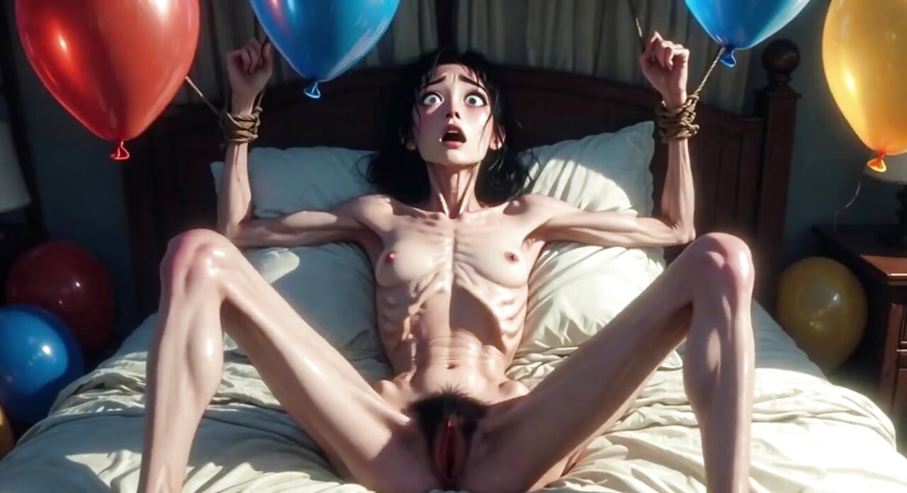 Super Thin Slave Tied up - Desperate for Deep Creampie