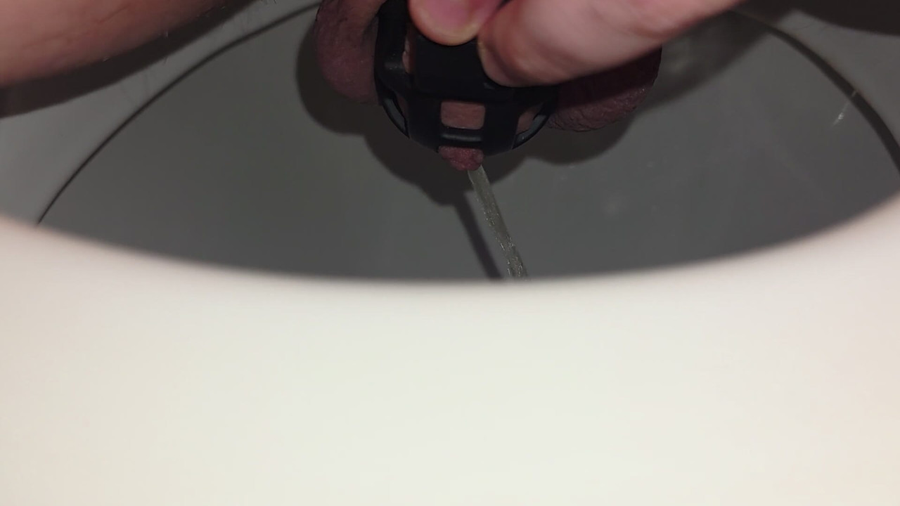 Chastity piss