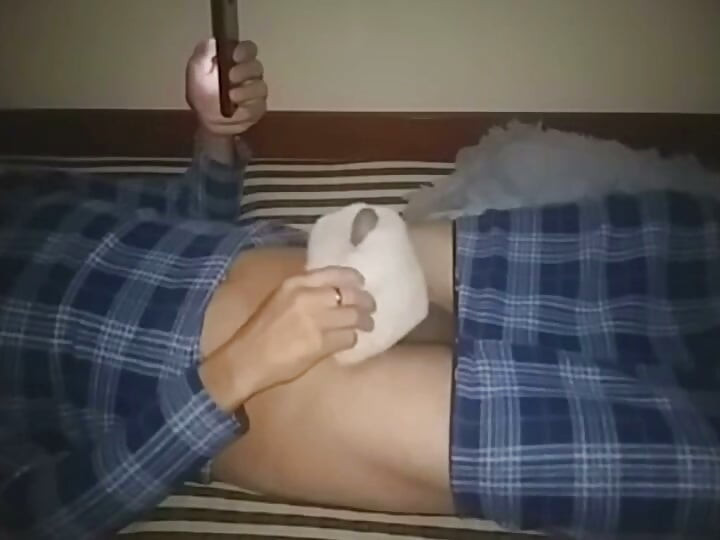 Jacking off while watching a video of my girlfriend.